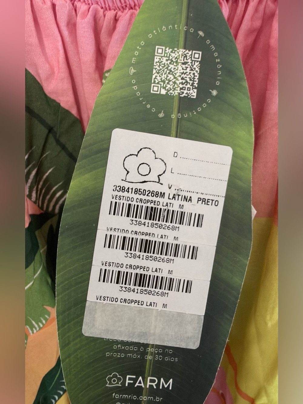 FARM Rio Tropical Sunset Maxi Dress Size M NWT Brazil - Picture 5 of 7